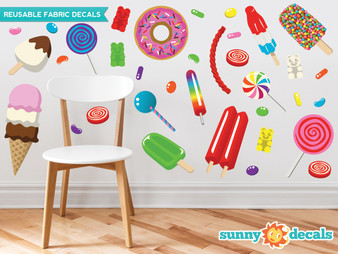 Candy Fabric Wall Decals - Sunny Decals