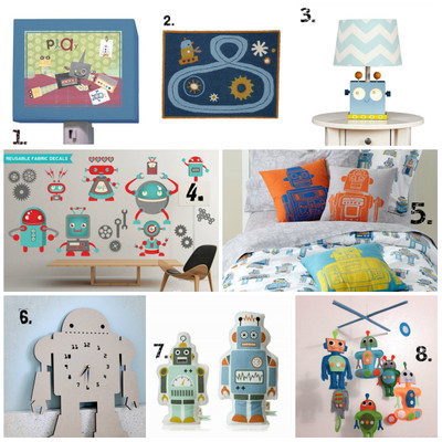 8 awesome ideas for your Robot themed room