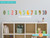 Modern NumbersFabric Wall Decals - Rainbow - Sunny Decals