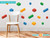 Building Block Bricks Fabric Wall Decals - Sunny Decals Building Block Bricks Fabric Wall Decals - Sunny Decals
