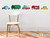 Transports Fabric Wall Decal, Set of 5 Emergency Rescue Vehicles and City Trucks - Sunny Decals