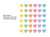 Candy Conversation Hearts Fabric Wall Decal Colors and Sayings Candy Conversation Hearts Fabric Wall Decal Colors and Sayings
