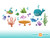 Under the Sea Wall Decals - Detailed - Sunny Decals Under the Sea Wall Decals - Detailed - Sunny Decals