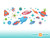 Space Fabric Wall Decals - Detailed - Planets, Stars, Aliens, UFO, Rocket, Astronaut - Sunny Decals Space Fabric Wall Decals - Detailed - Planets, Stars, Aliens, UFO, Rocket, Astronaut - Sunny Decals