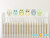 Owl Fabric Wall Decals - Green, Taupe, Grey - Sunny Decals