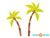 Palm Tree Fabric Wall Decals, Comes with 2 Palm Trees - Sunny Decals Palm Tree Fabric Wall Decals, Comes with 2 Palm Trees - Sunny Decals