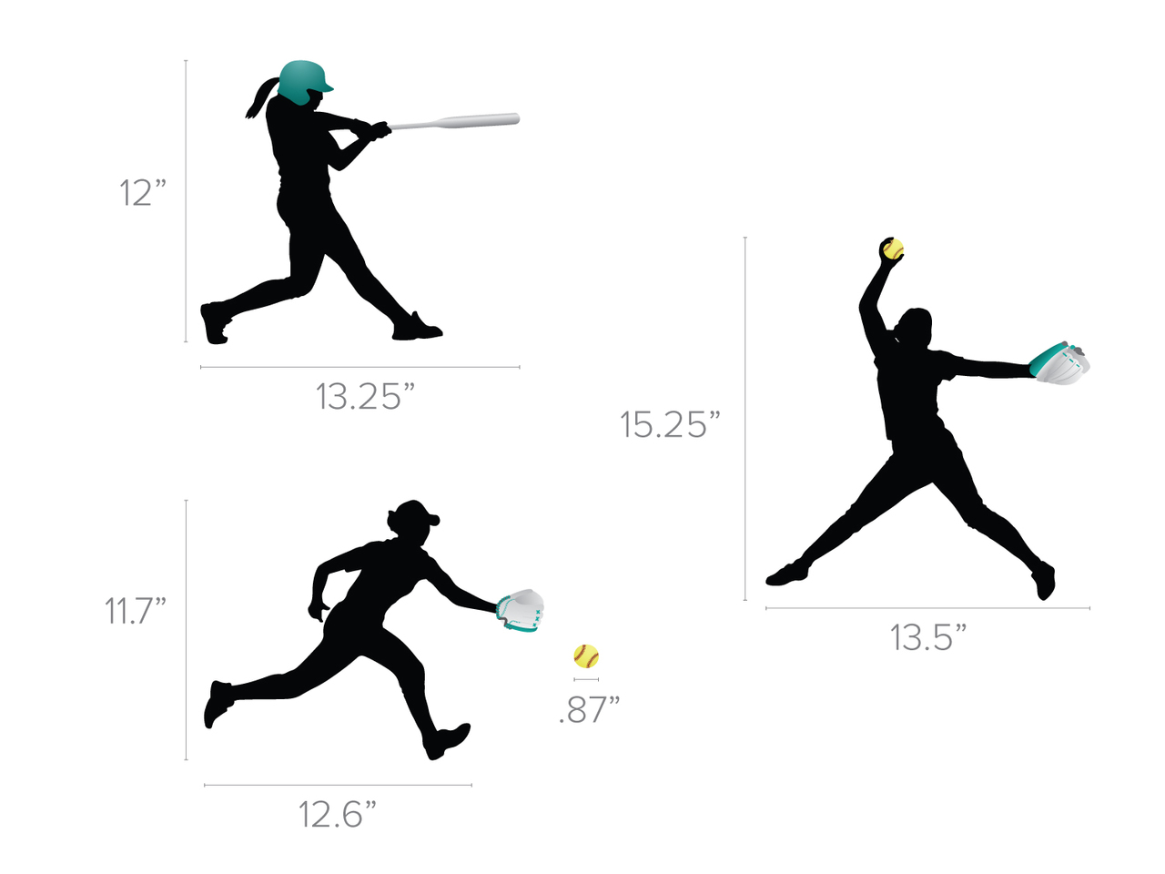 Pitcher Baseball Silhouette Wall Decal