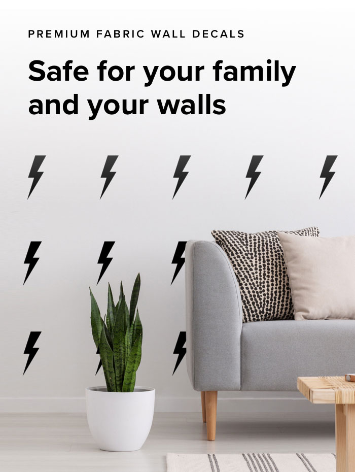 Non Toxic Fabric Wall Decals Sunny Decals