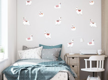 Llama Fabric Wall Decals - Set of 13