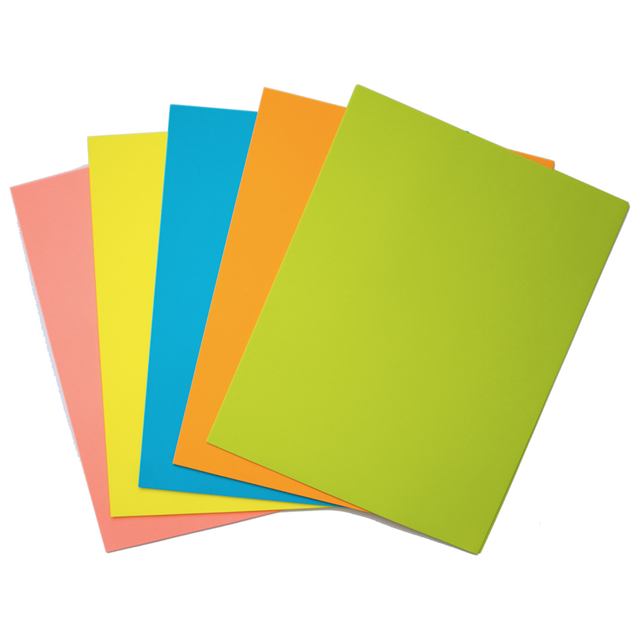 Neon Bright Colors Printable Cardstock Paper 8 1/2x11 - Inkjet/Laser - 4 Colors - 50 Sheets