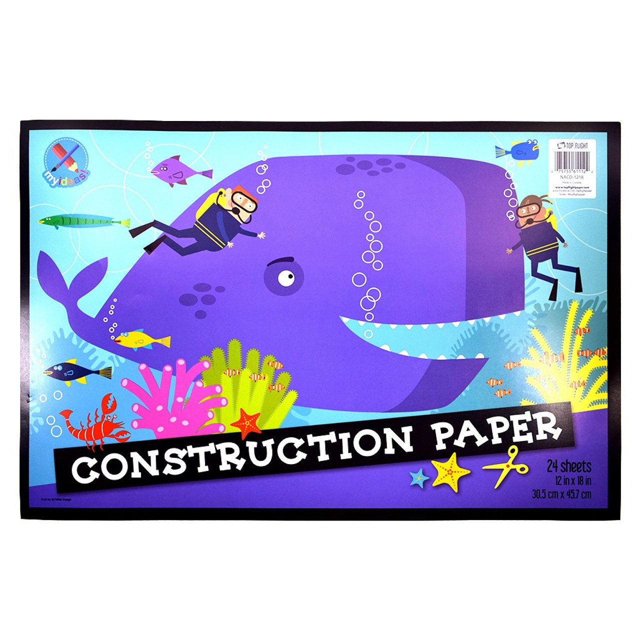 My Ideas® Construction Paper, Assorted Colors 18 x 12, 24 Sheets