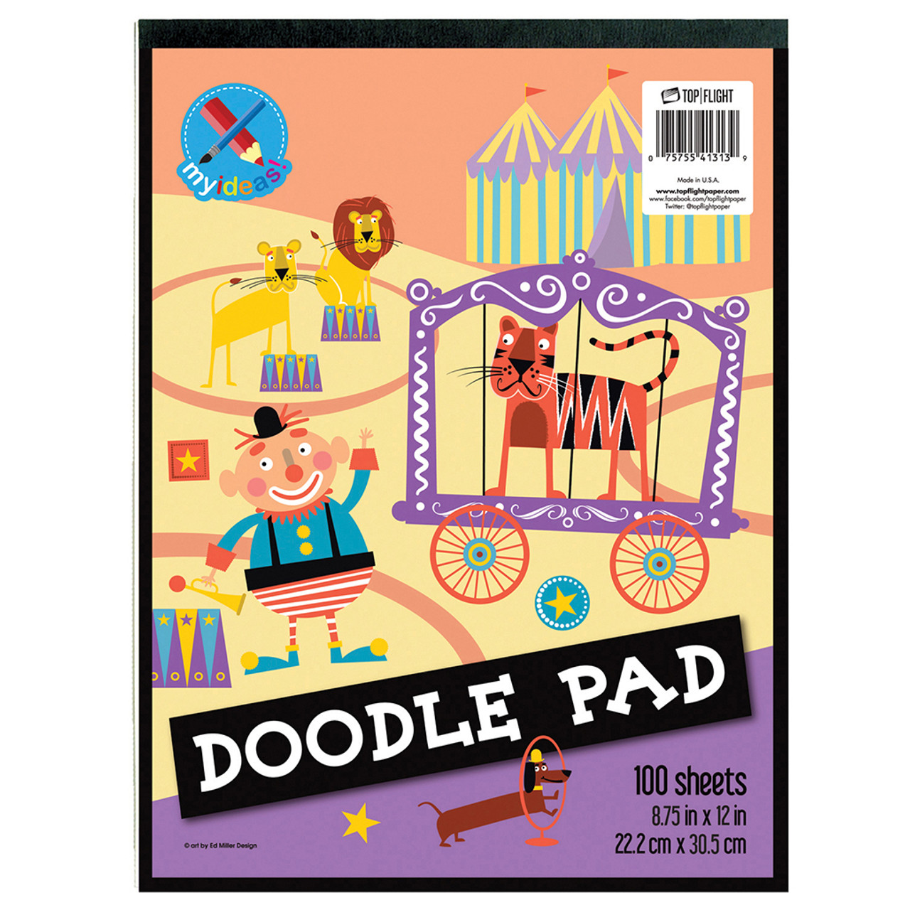 My Ideas® Doodle Pad, 8.75 x 12, 100 Sheets