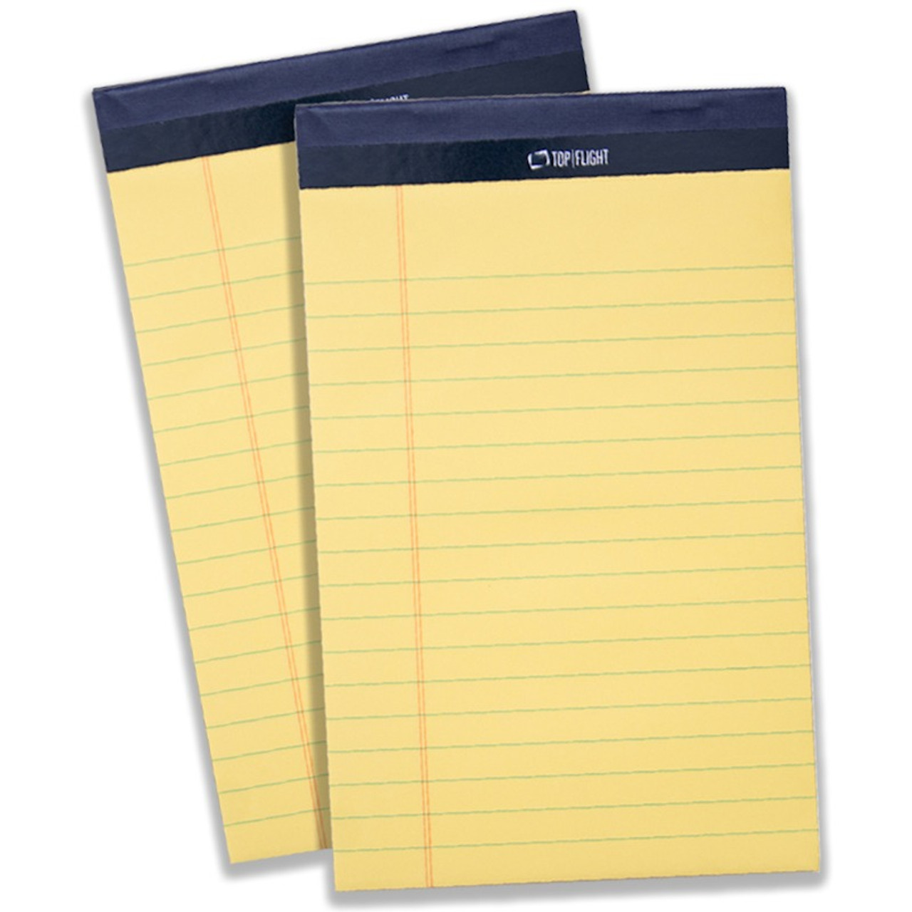 The Legal Pad Legal Rule Perforated Pads, 8-1/2 x 14, Canary, 50