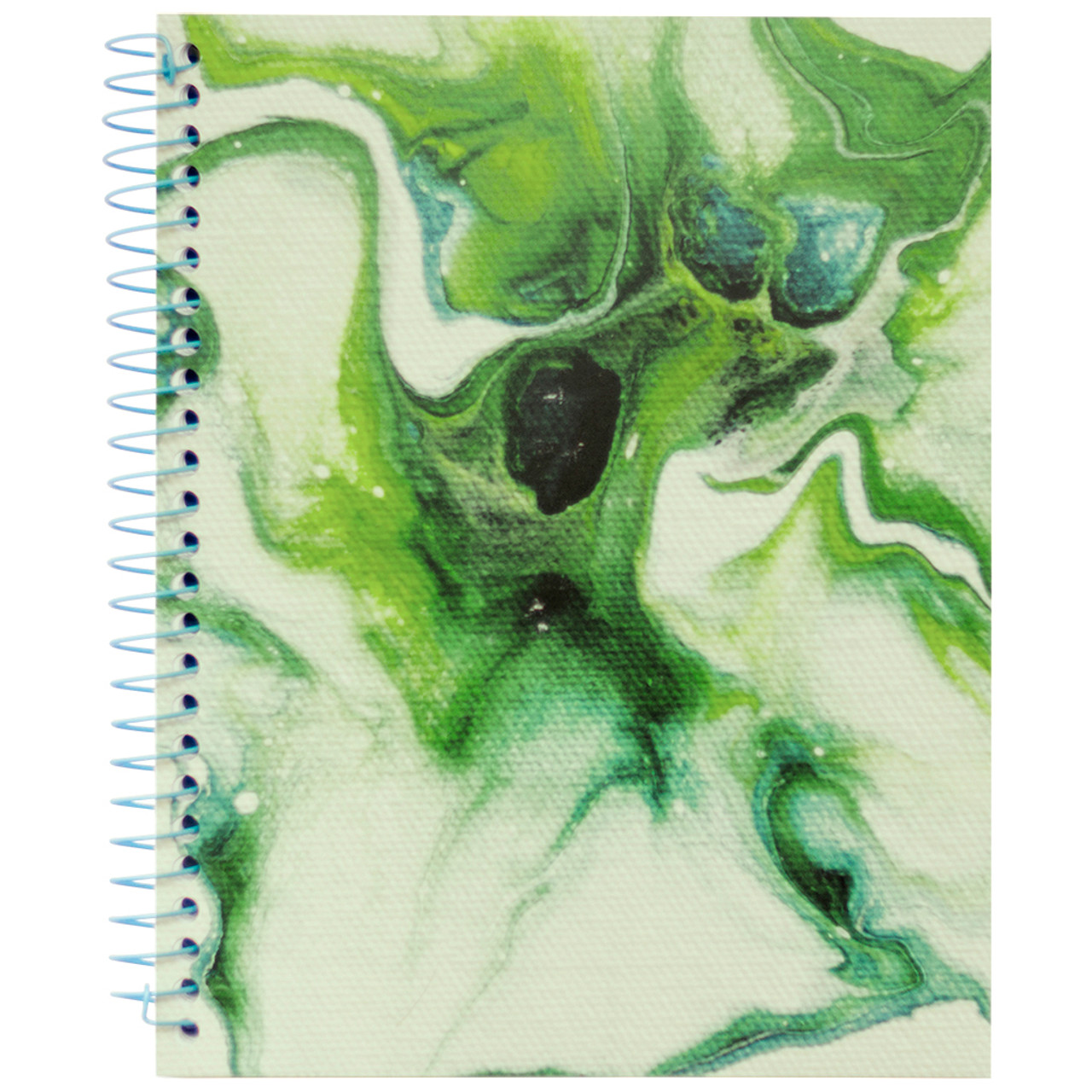 Multicoloured Abstract Swirl Spiral Notebook Art