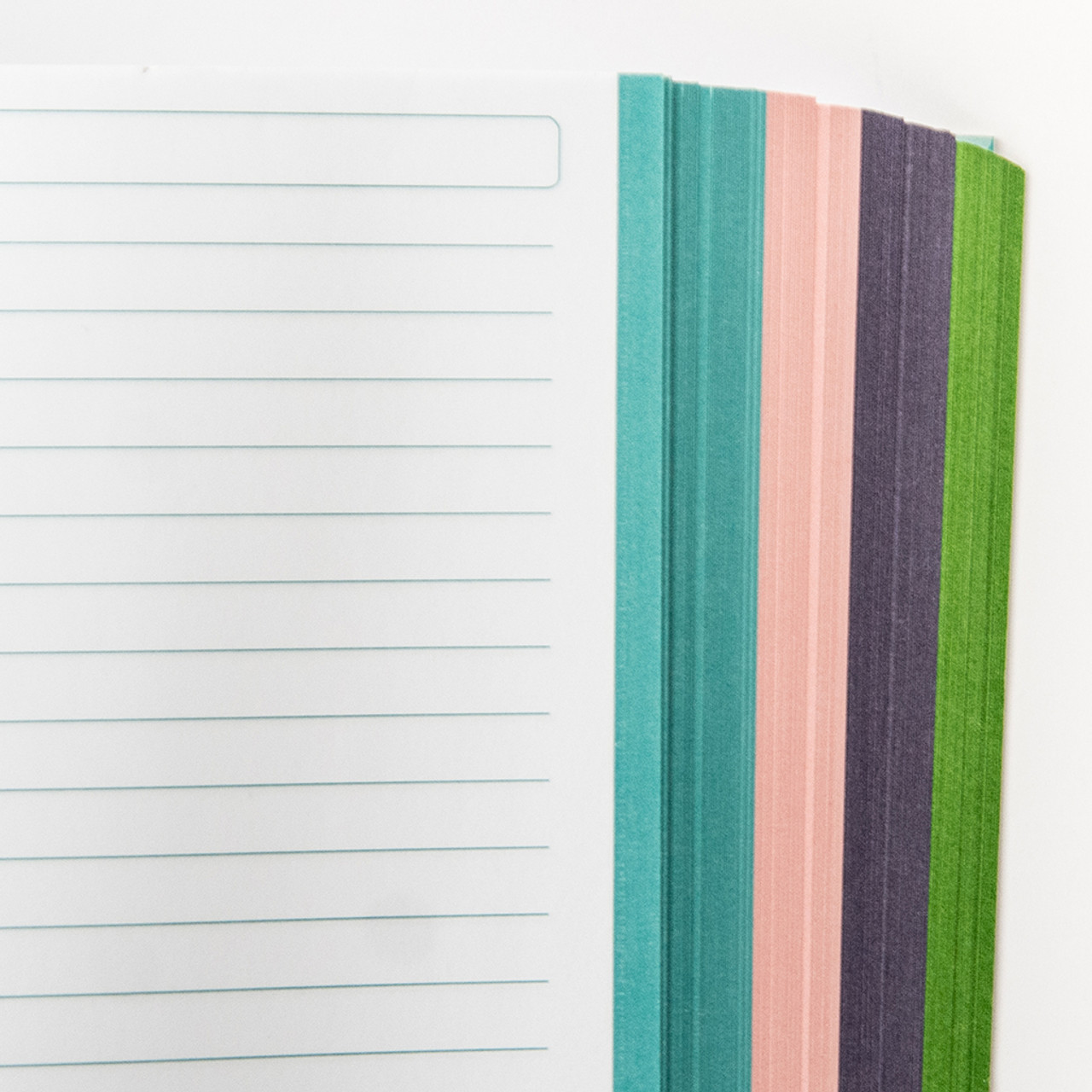 Super Thick A4 Notebook with Color Edge, 400 Pages Lined Paper