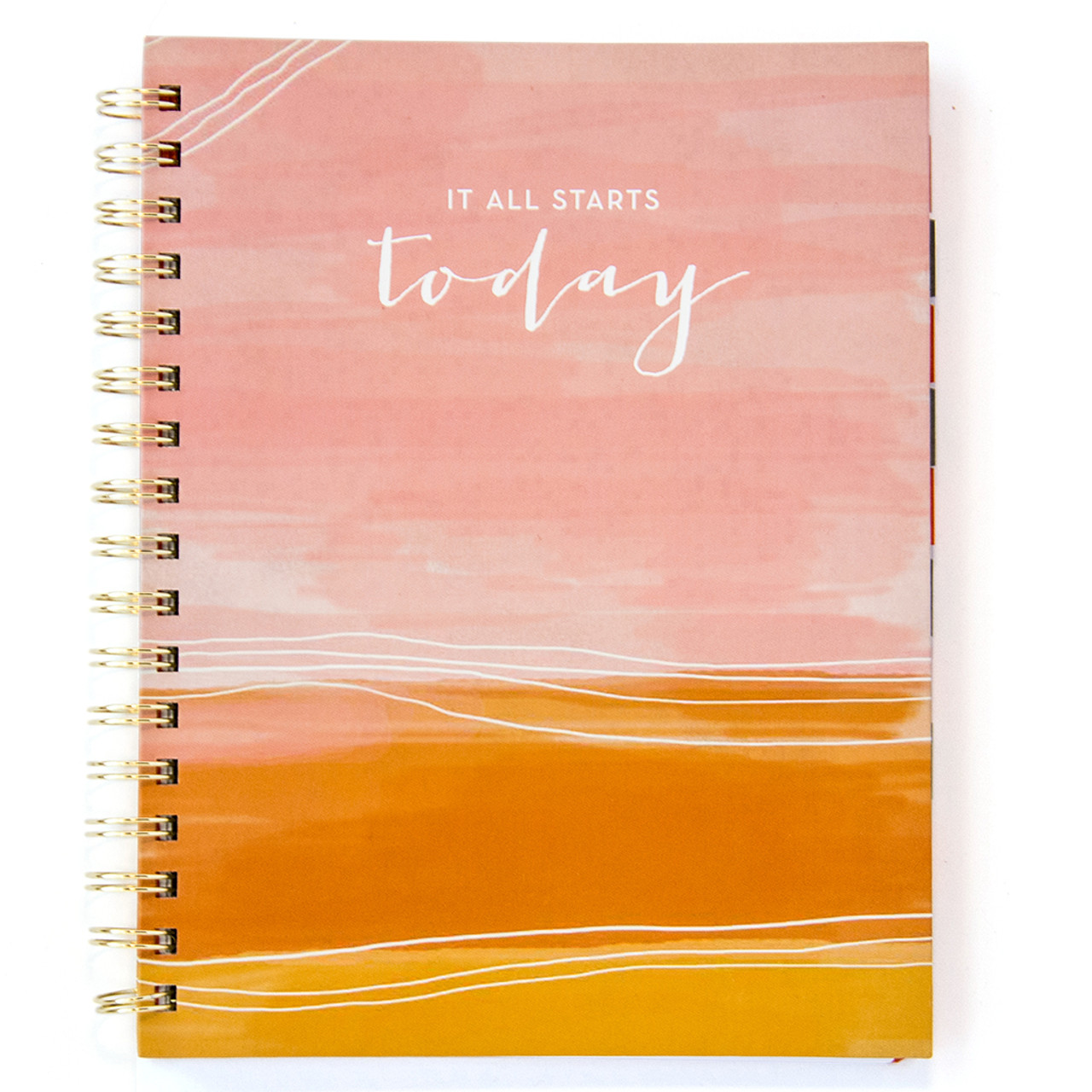 Daily & Weekly Undated Planner, Kit with Fineliner Colored Pens, Ruler and  Sticker Sheets, Calendar, Goals and To Do List, Dotted Pages