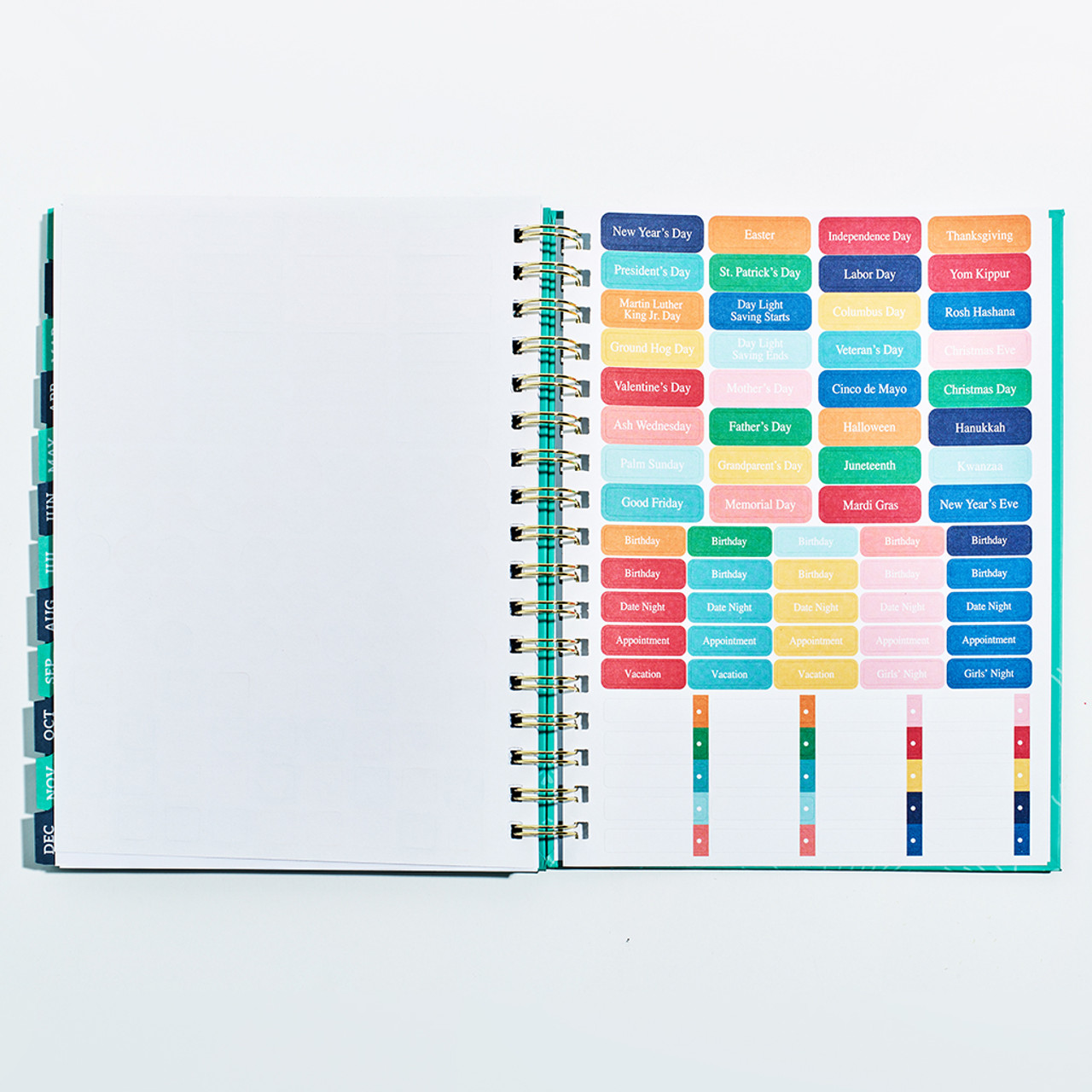 12 Month Undated Weekly Planner