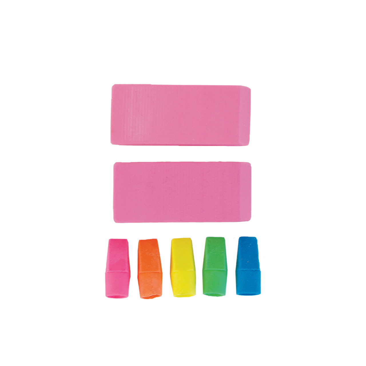 Erasers 15 Pcs | Color: Pink/Yellow | Size: Osbb | Sofyshop's Closet