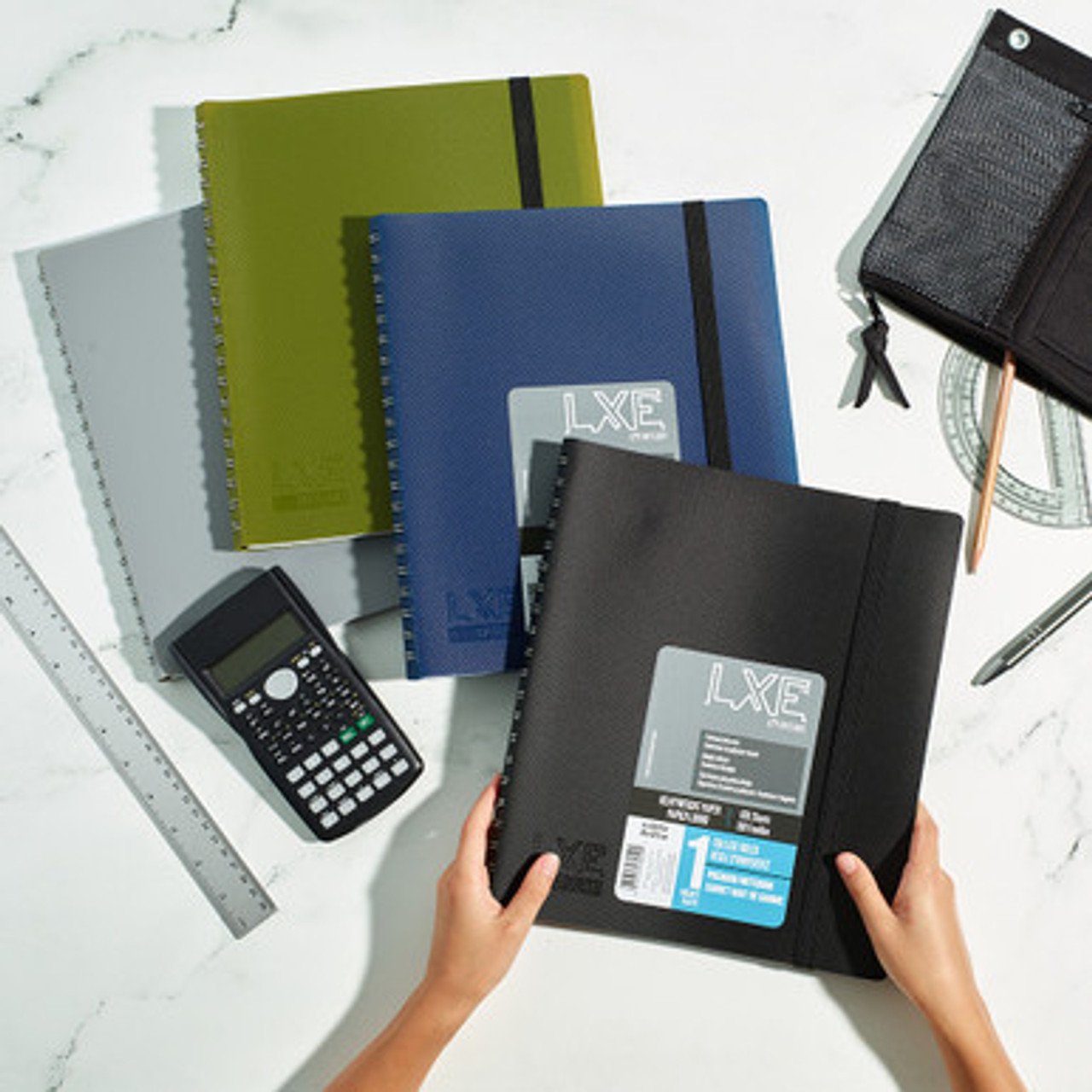 LXE® Medium 1 Subject Poly Wirebound Notebook, Heavyweight