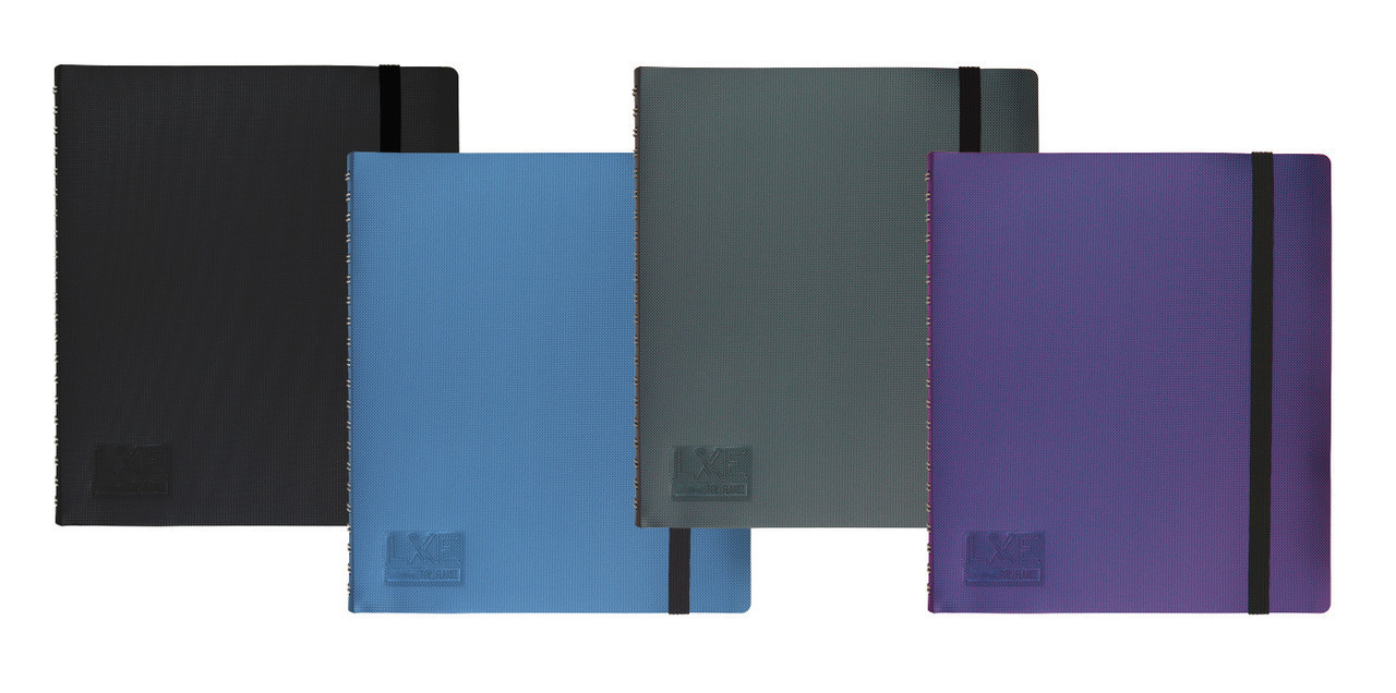LXE® 5 Subject Poly Wirebound Notebook, College Rule, 140 ct