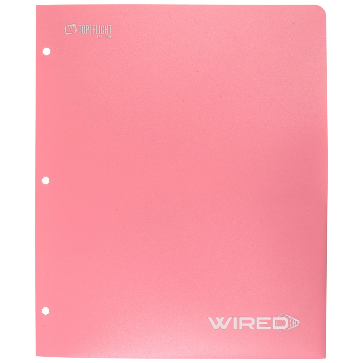 Wired 2 Pocket Poly Portfolio, Pink