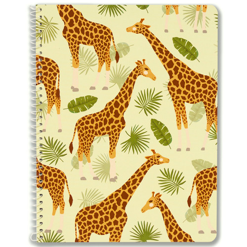 Adorable Animals Giraffe Wirebound Notebook, Wide Rule, 70 Sheets, Soft Touch Cover