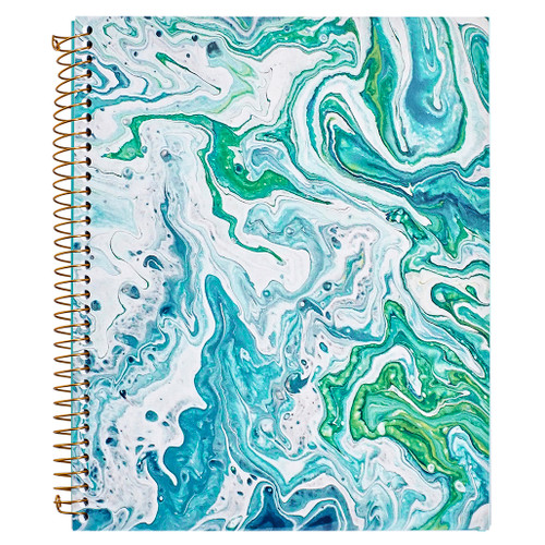 Multicoloured Abstract Swirl Spiral Notebook Art