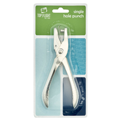 Single Hole Paper Punch, Silver