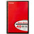 Standards® Memo Book, Side Wire, 6" x 4", Narrow Rule, 40 Sheets, Red