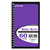 Standards® Memo Book, Side Wire, 5"x 3", Narrow Rule, 60 Sheets, Purple