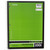 Recycled 1 Subject Wire bound Notebook, College Rule, 30% Post-Consumer Waste pages, 100 Sheets, Green