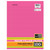 Neon Filler Paper, College  Rule, 3 Hole Punched, 10.5" x 8", 100 sheets, Assorted Colors