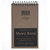 Silverpoint® Memo Book, Top Spiral Wirebound, 3" x 5",  Narrow Rule, 80 Sheets