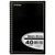 Standards® Memo Book, Side Wire, 6" x 4", Narrow Rule, 40 Sheets, Black