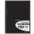 Standards® 5 Subject, Wirebound Notebook, Wide Rule, 180 Sheets, Black