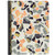 Terrazzo & Marble Wirebound Notebook, Wide Rule, 70 Sheets, Coral & Gold Foil
