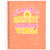 Uptown Girl Sunshiney Vibes Wirebound Journal Notebook, 140 Color Edge Sheets, 8.25" x 6.5"