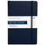 Silverpoint® Leatherette Hard Cover Casebound Journal/Notebook, Ruled, 120 Sheets, Navy