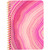 Lily & Huck Pink Geode Personal Personal Notebook, Hard Vinyl Cover, 7" x 5", 100 Sheets