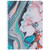 Lily & Huck Blue & Pink Paint Personal Wirebound Notebook, Hard Vinyl Cover, 7" x 5", 100 Sheets