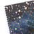 Celestial Vision Space Wirebound Notebook, Wide Rule, 70 Sheets, Gold Foil