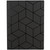 Black Stacked Cube Leatherette Journal, Ruled, 96 Sheets, Black Foil