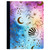 Moon Crystals Sky Composition Book, Wide Rule, 80 Sheets, Gold Foil