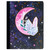 Moon Crystals Half Moon Composition Book, Wide Rule, 80 Sheets, Gold Foil