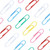 Small Paper Clips, 150ct, Vinyl Assorted Colors