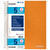 WIRED 5 Subject Poly Cover Wirebound Notebook, Heavyweight 20 lb. Paper, College Ruled, 160 Sheets, Orange