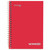 WIRED Personal Wirebound Notebook, Heavyweight Paper, College Rule, 7" x 5",  100 Sheets, Red