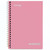 WIRED Personal Wirebound Notebook, Heavyweight Paper, College Rule, 7" x 5",  100 Sheets, Pink