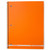 Boss® 3 Subject, Poly Cover Wirebound Notebook, Wide Rule, 138 Sheets, Orange
