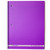 Boss® 1 Subject, Poly Cover Wirebound Notebook, Wide Rule, 90 Sheets, Purple